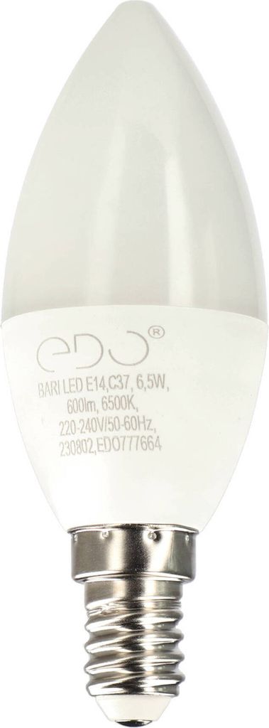 A white LED candle bulb with a silver base, shown against a white background.