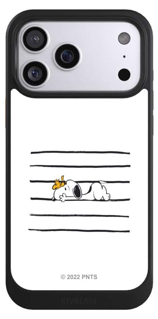 NIVOCASE Hülle für Apple iPhone 17 Pro Max Handyhülle NIVOcore Case Schwarz Hund Peanuts Snoopy
