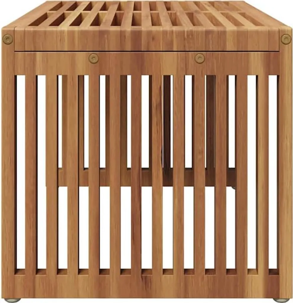 Table basse d'extérieur résistante marron avec plateau de 70cm