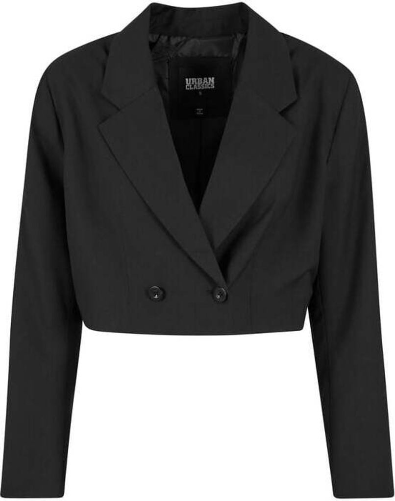 Urban Classics Blazer Damen Ladies Cropped Blazer schwarz L Produktbild 