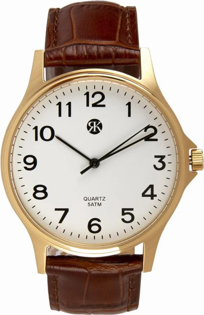 Montre-bracelet RK Brussels RK1976 - Design Classique et Boîtier Acier