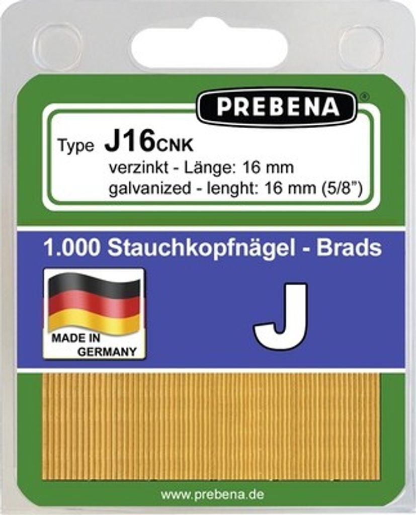 Stauchkopfnägel Prebena Type J16CNKHA-B 1.000 St. Produktbild 