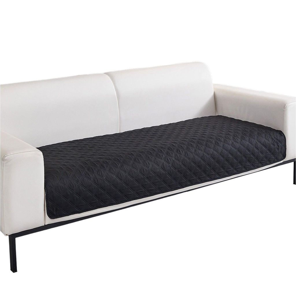 Wasserabweisender Sofabezug 77x178cm, Sofaschutz für Kinder, Haustiere, Hunde, Katzen, Schwarz
