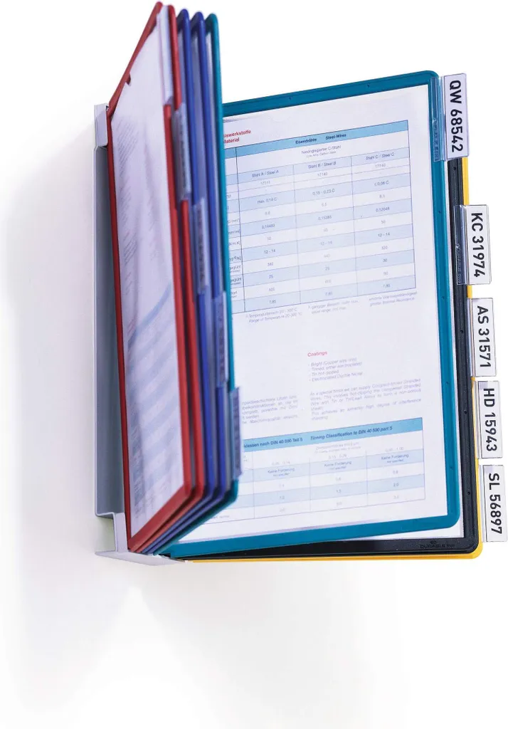 Leggio Durable Vario Wall 10 (556700) per Sicurezza sul Lavoro A4 - 1