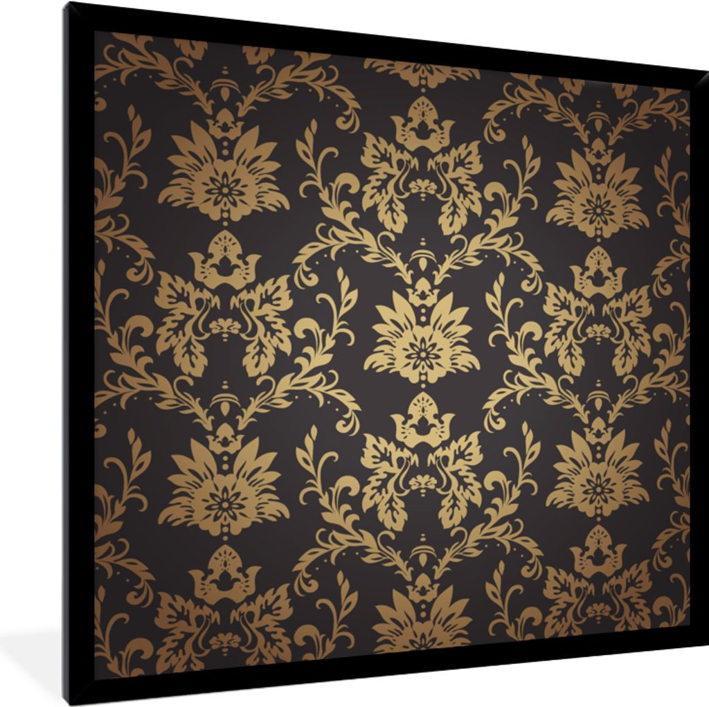 MuchoWow® Gerahmtes Poster Blumen - Licht - Vintage 40x40 Produktbild 