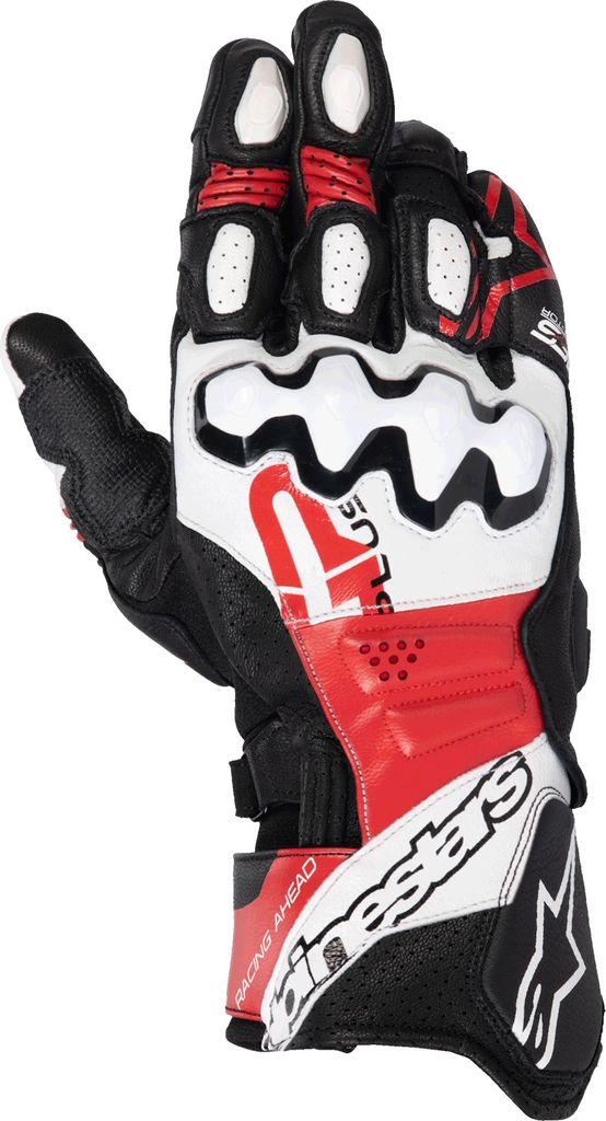Alpinestars GP Plus R V3 Handschuhe Schwarz / Weiss / Hellrot XL