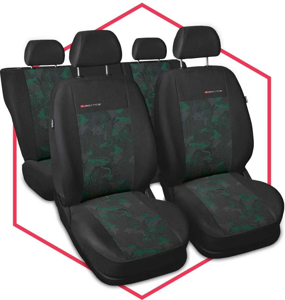 Coprisedili Auto Verdi Alfa Romeo 159 - Set Universale Premium - 10