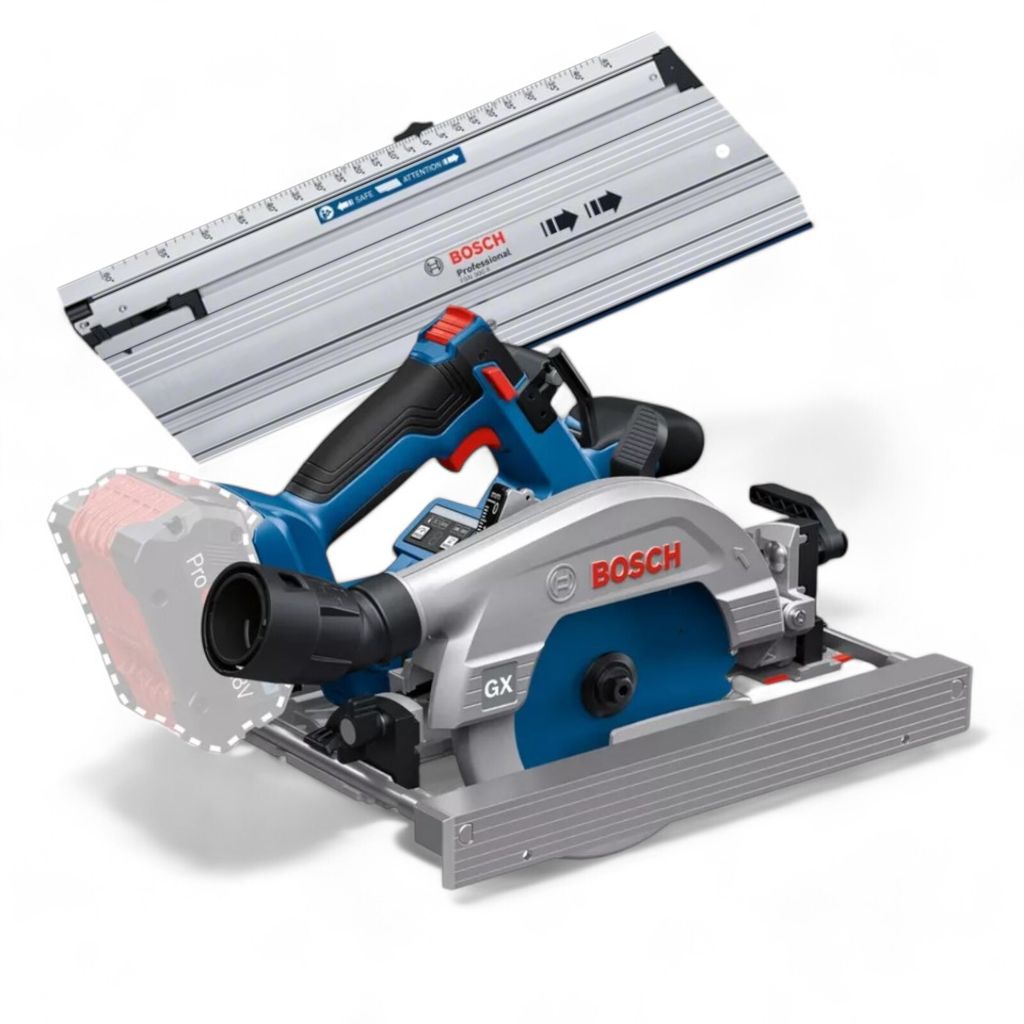 Bosch Akku-Kreissäge GKS 18V-57-2 GX Solo + FSN 44 - Produktbild 2
