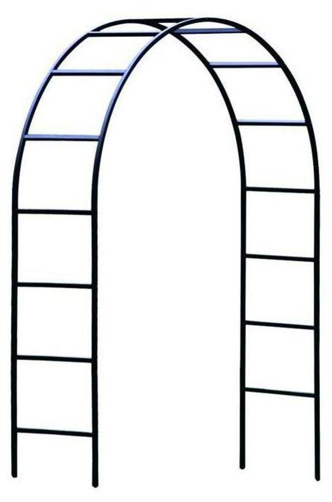 Pergola Gartenbogen, Metall, 140 x 37 x 240 cm, Grün, Stahl