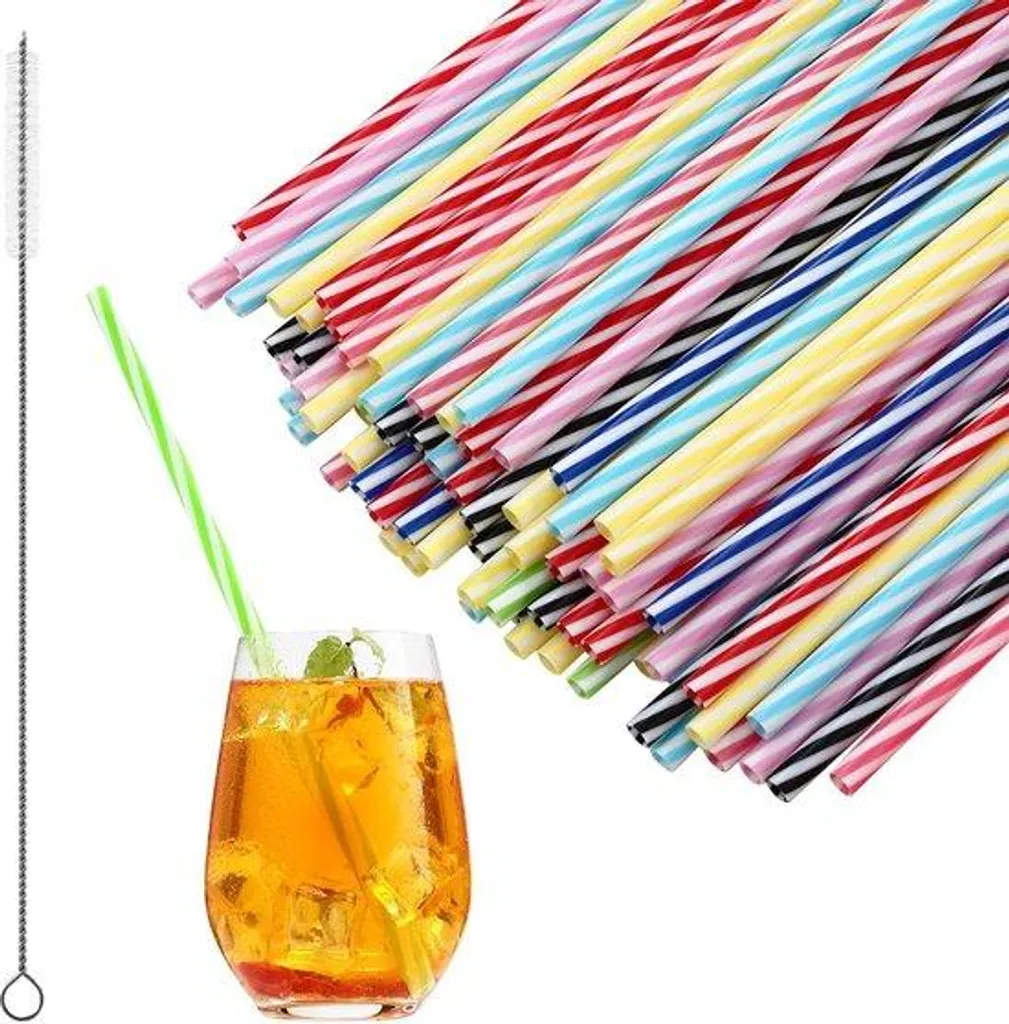 Bâtonnets inox 23 cm lavables avec brosse - Pack durable haute qualité