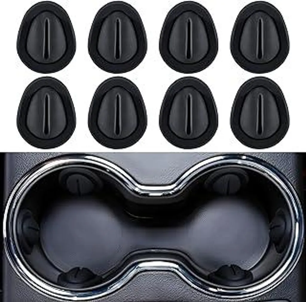 Set 8 Pezzi Limitatore Portabicchieri Auto - Riduttore Silicone Antiurto
