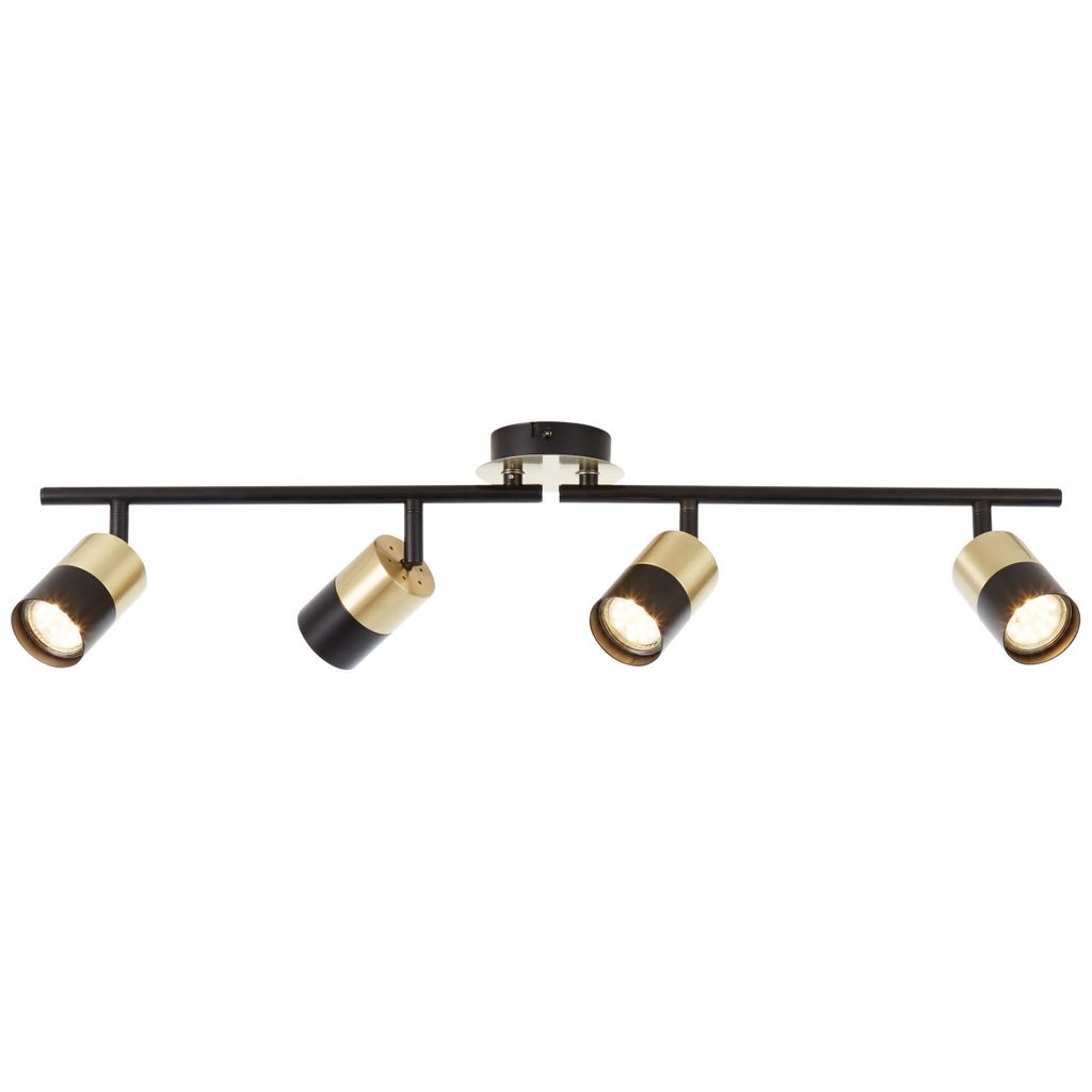 BRILLIANT Spotrohr, 4-flammig, drehbar Maribel gold IP20 GU10 5 Watt dimmbar g. f. LED-Leuchtmittel