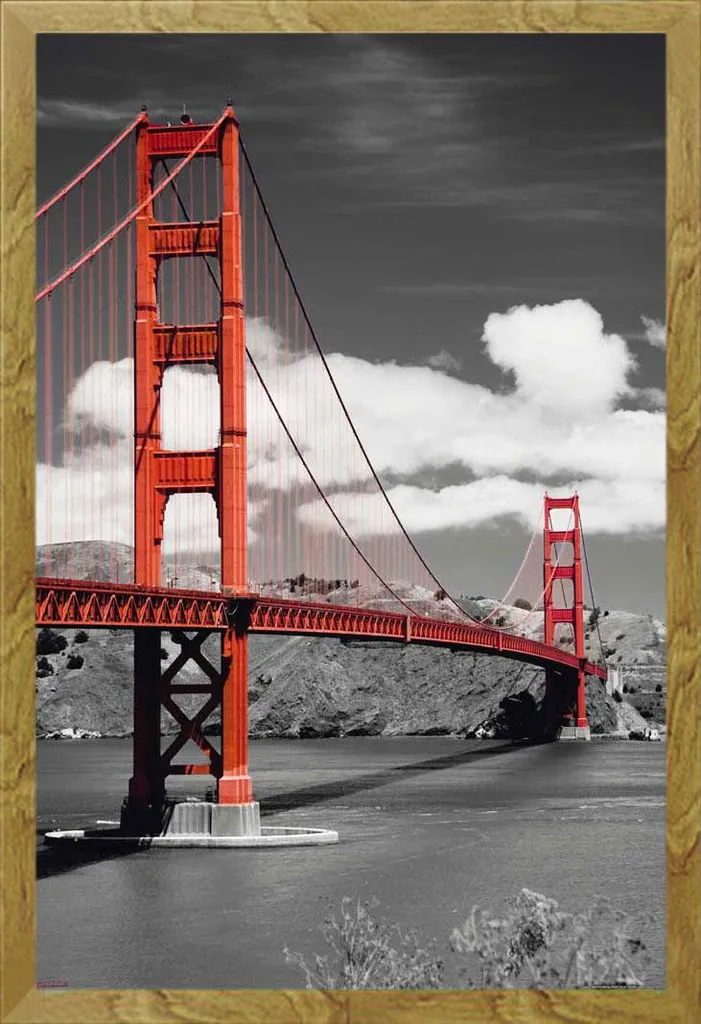 Quadro San Francisco Golden Gate Bridge Shinsuke Rovere Maxi 61x91,5