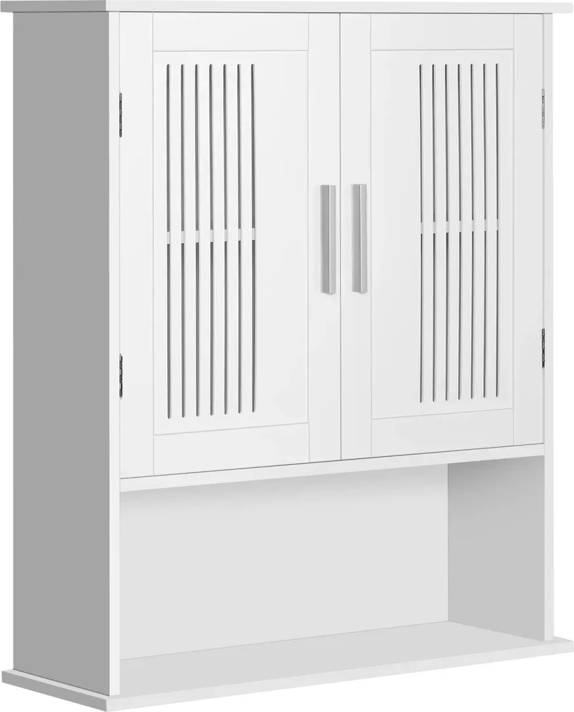 Meuble de rangement polyvalent blanc idéal pour petit espace et salon