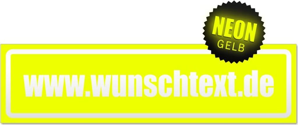 www.wunschtext.de Domain invertiert Magnetschild Schild magnetisch