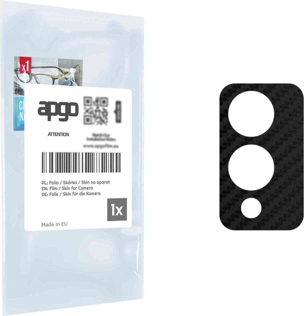 apgo Objektivschutz-Folie, Kameraschutz kompatibel mit Infinix Hot 12i, Carbon-Imitation, Rückseite Schutzfolie für Kamera-Insel, Hinten Folie, k...