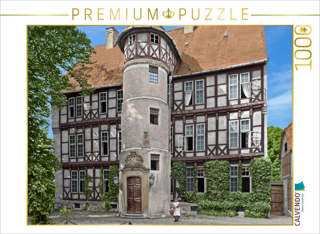 CALVENDO Puzzle Salzwedel – Hauptgebäude Probstei (heute Danneil-Museum) um 1907 | 1000 Teile Lege-Größe 64x48cm Foto-Puzzle für glückliche ...