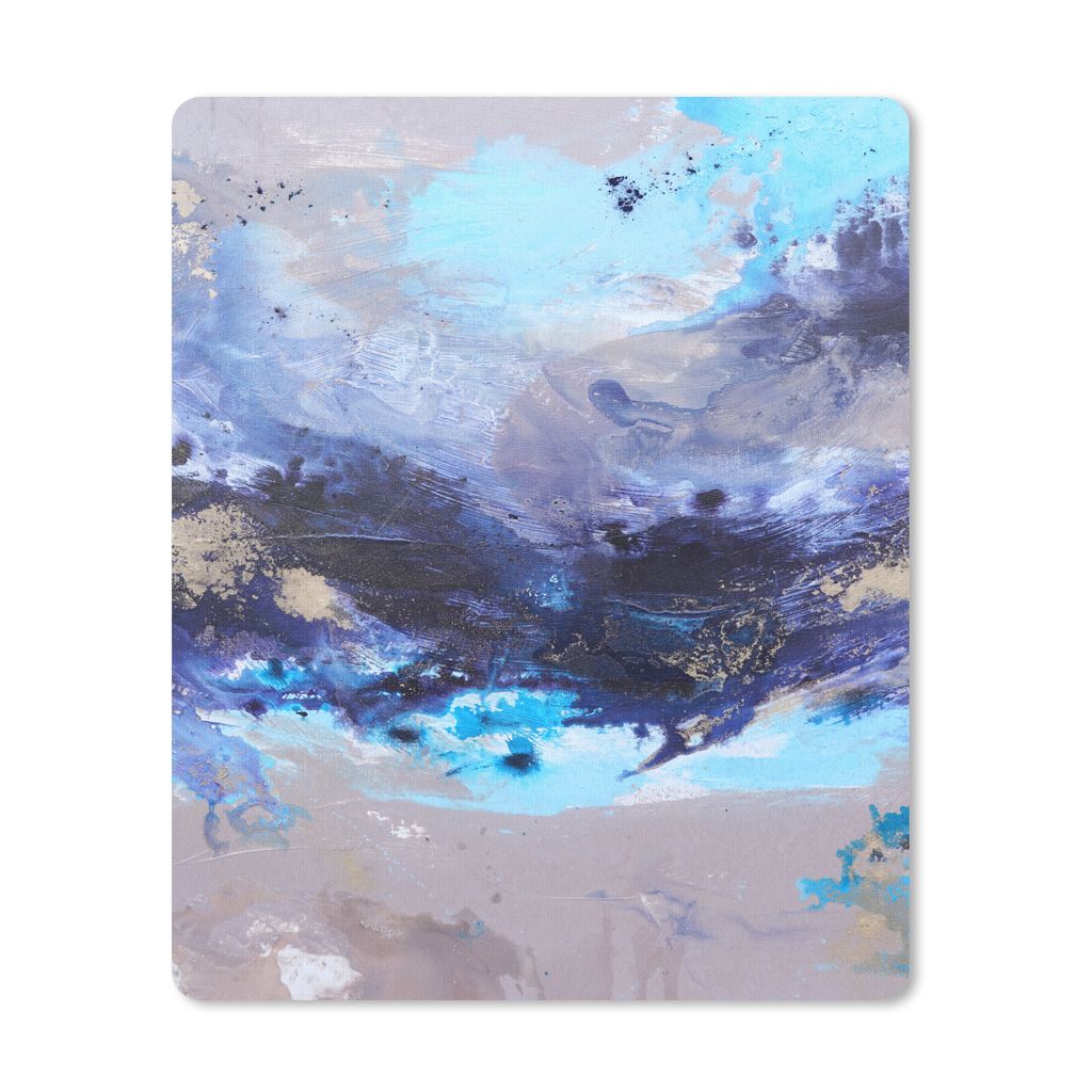 MuchoWow® Mauspad Mousepad Blau - Grau - Kunst - Abstrakt - Produktbild 