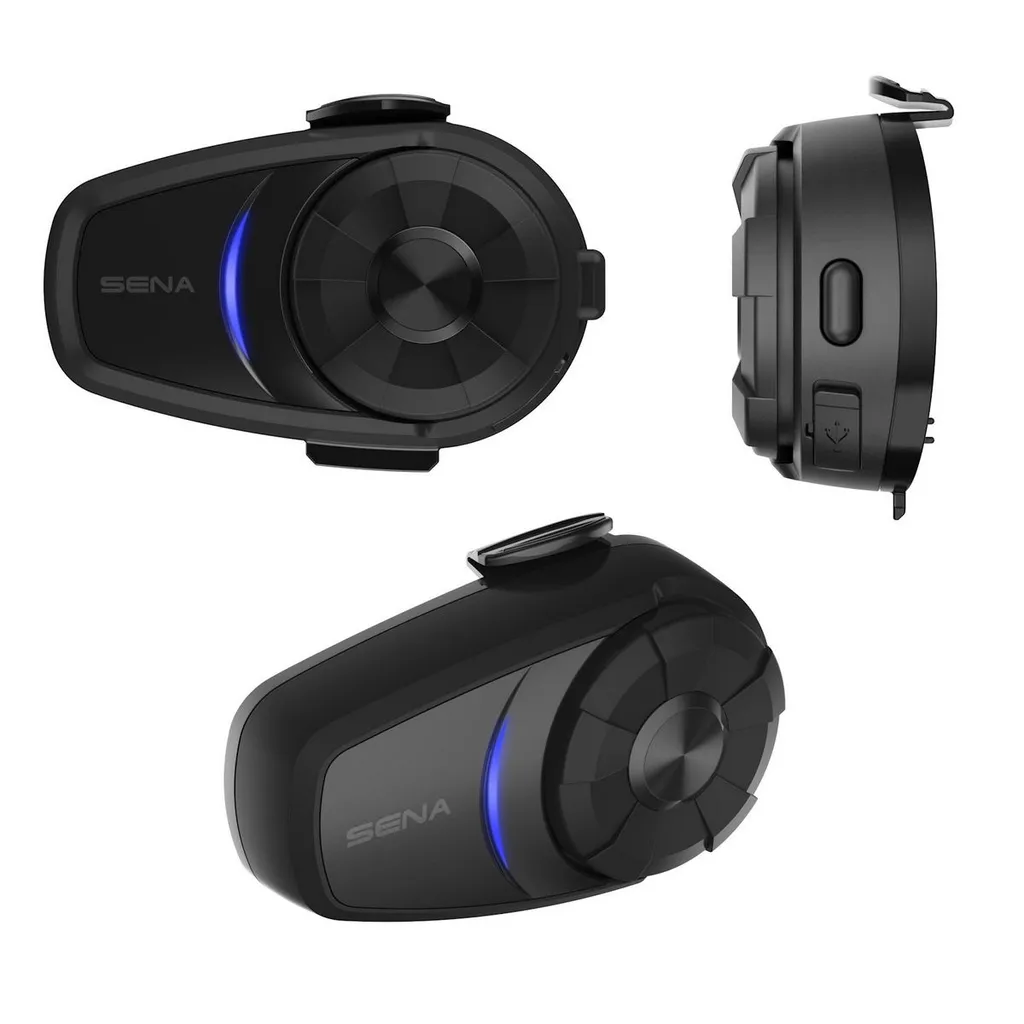 Double Intercom Bluetooth Moto Sena 10S01 : Kit Mains Libres Universel