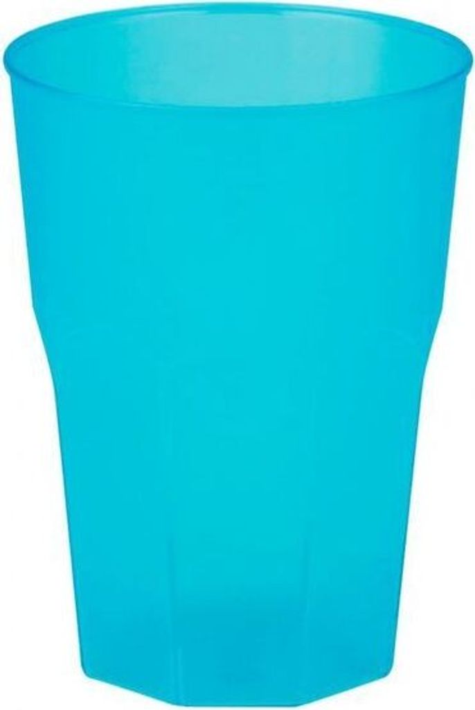 432 Mehrweg Becher türkis blau Plastikbecher 300ml Wiederverwendbar Frost bunt