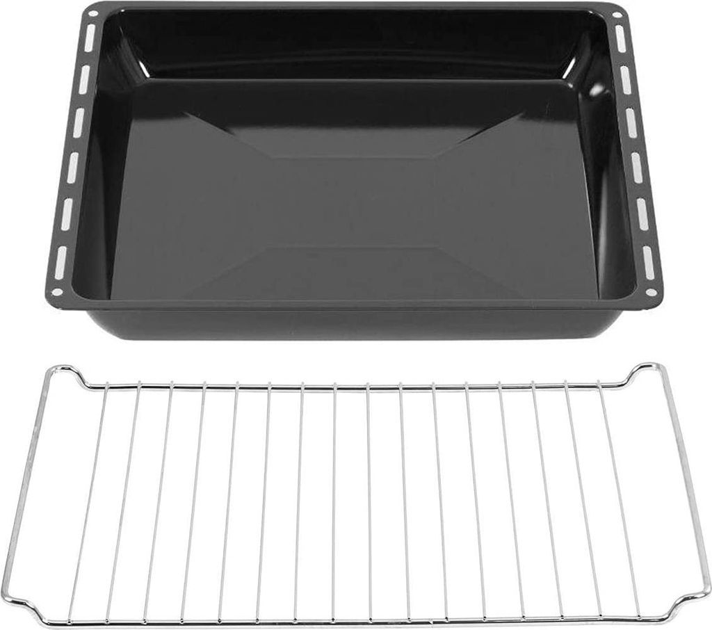 ICQN 42.2 x 37 cm Backbleche & -Gitter Set, 4,5 cm Tief Produktbild 