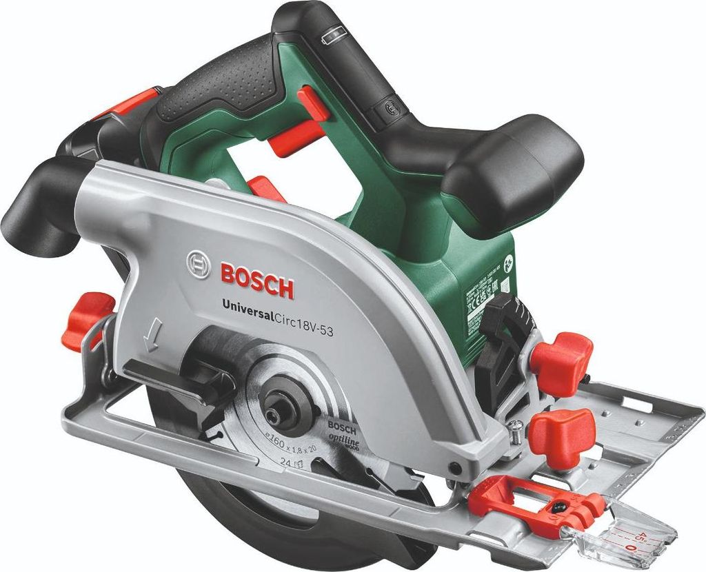 Bosch Circ 18V-53 16 cm Black, Green 4300 RPM Image du produit 