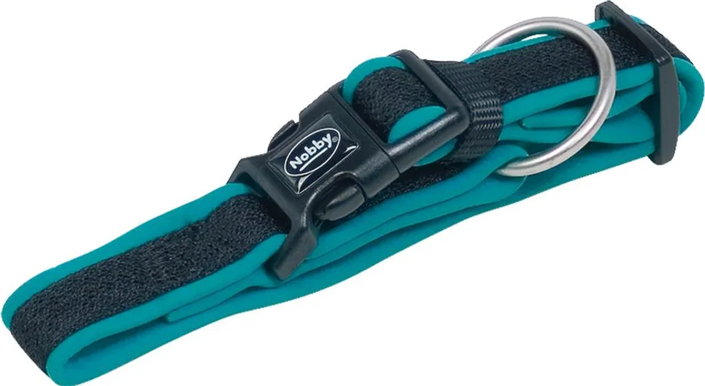 Collare Nobby Mesh Preno Turchese per Cani 25-35cm - Comfort Soft