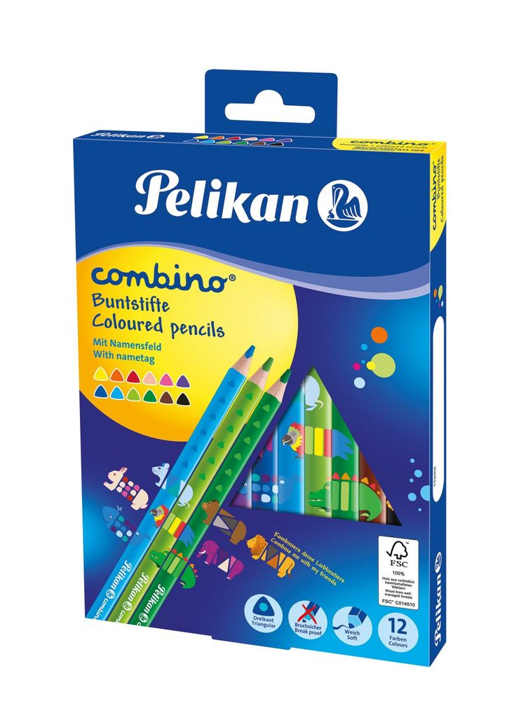 Farebné ceruzky Combino, hrubé, trojuholníkové Obrázok produktu 