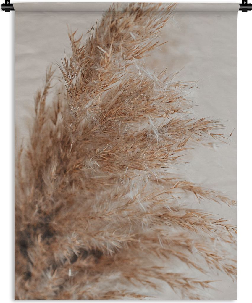 MuchoWow Wandteppich Wandbehang Gras - Pflanzen - Natur - Pampasgras 120x160 cm Tapisserie Dekoration Wandtuch - Wohnzimmer - Moderne