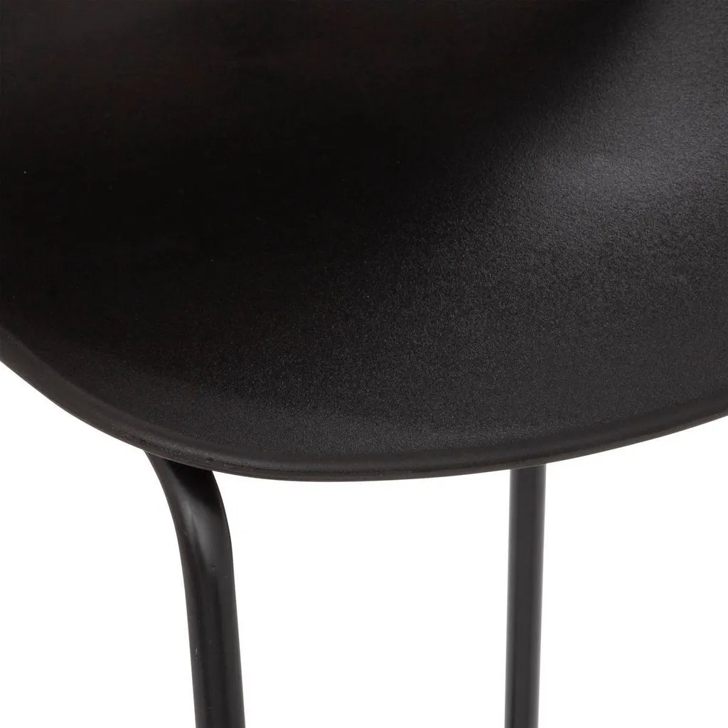 Tabouret Otac en métal noir design minimaliste et structure robuste - 3