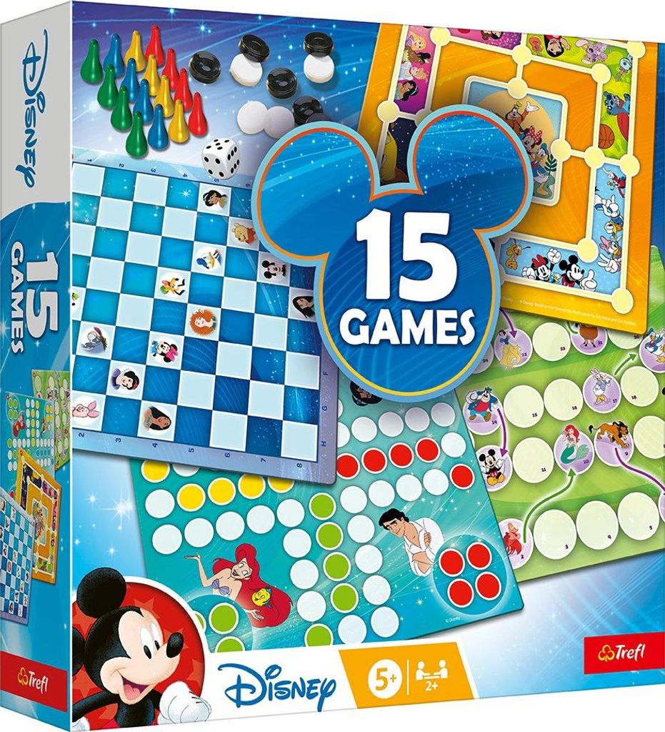 Trefl Disney-Set mit 15-in-1-Spielen