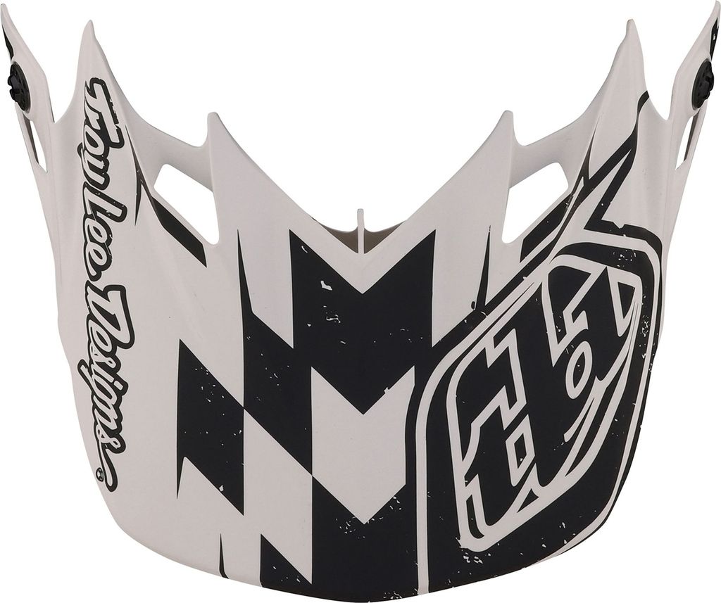 Troy Lee Designs SE4 Helmvisier, Race Shop, white/black