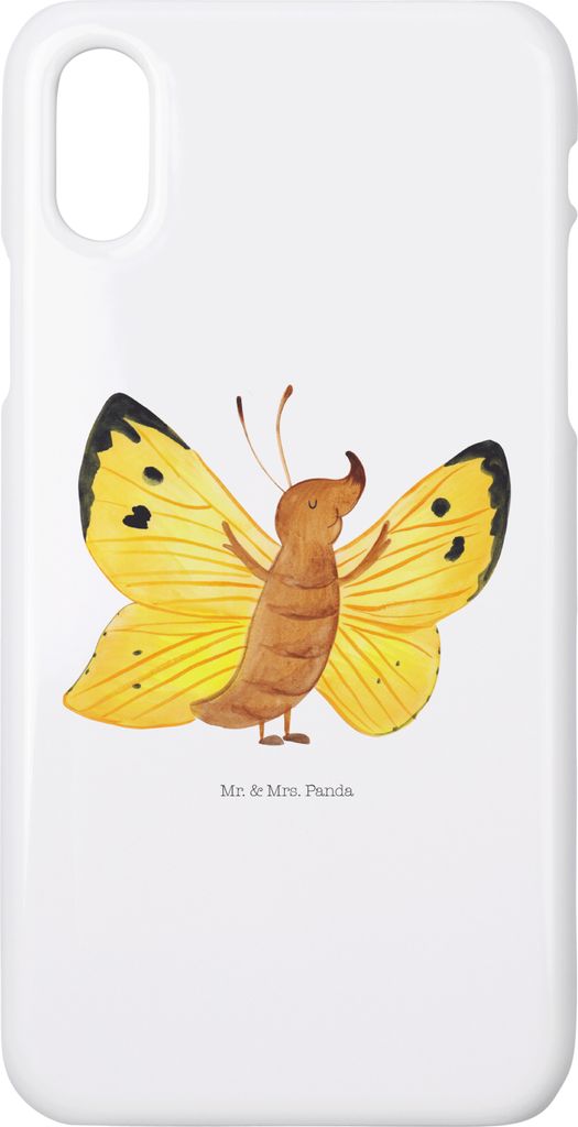 Mr. & Mrs. Panda Iphone 10 Handyhülle Schmetterling Zitronenfalter - Weiß - Geschenk, X, Hülle, Liebe, Handy, Fakten, Fakt, Lustige Sprüche, Co...