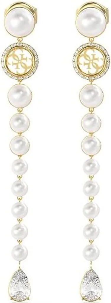 Boucles d'oreilles Guess JUBE05578JWYGT-U - Bijoux Acier Doré et Blanc