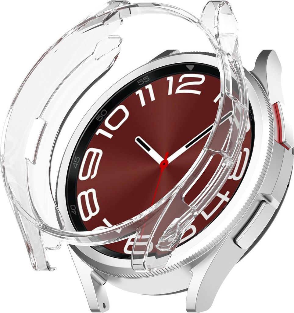 Strap-it TPU-Hülle - passend für Samsung Galaxy Watch 6 Classic 47 mm - Schutzhülle für Galaxy Watch 6 Classic 47 mm - transparent