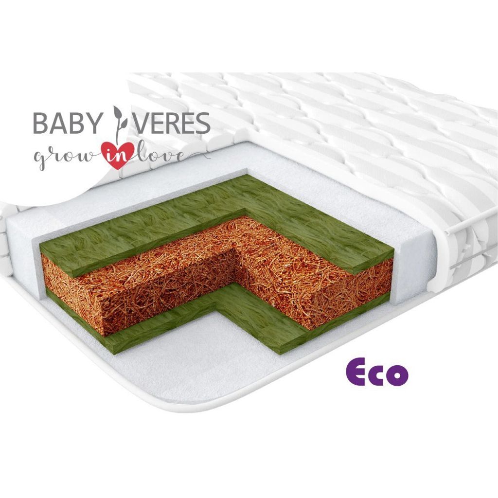 Materasso per bambini Veres ECO - 120*60 - Bianco Immagine del prodotto 