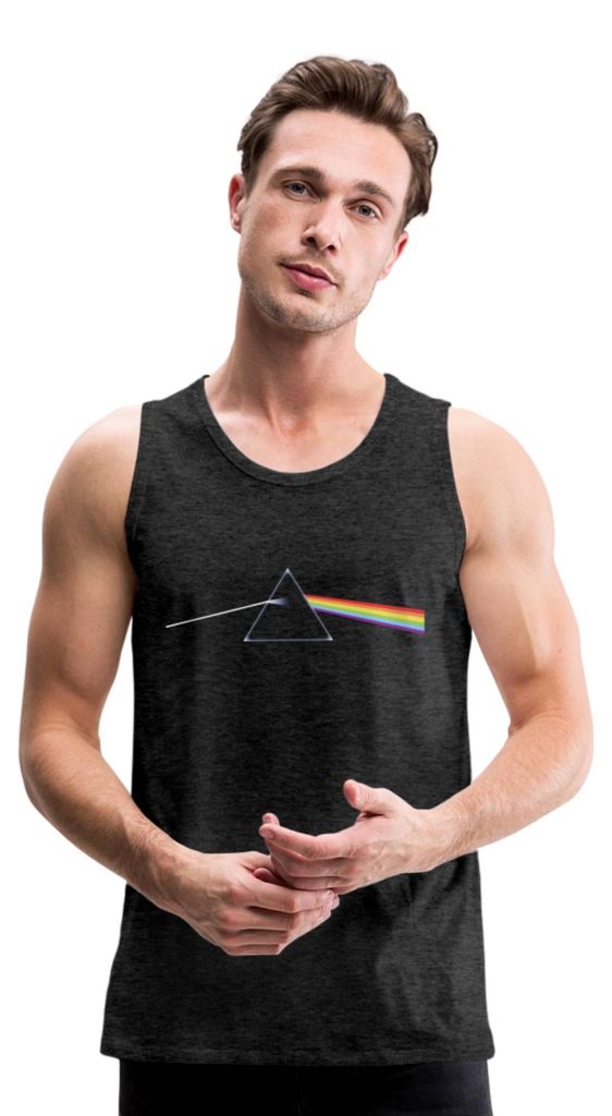 Spreadshirt Pink Floyd The Dark Side Of The Moon Männer Premium Tank Top, L, Anthrazit