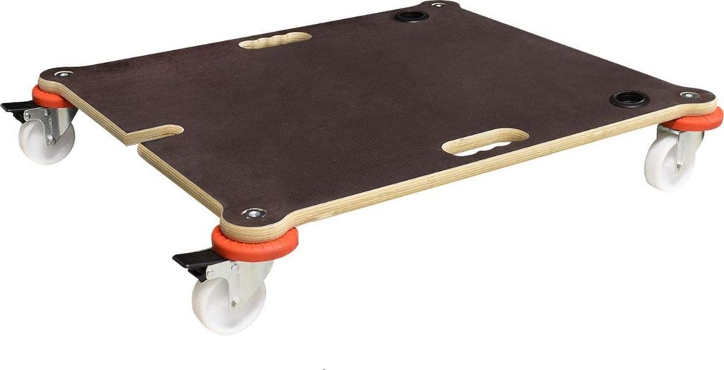 WAGNER Stapelwagen für Stühle PROTECTION CHAIR - 70 x 60 x 12,5 cm, Kantenschutz, Rollen 75 mm, Tragkraft 200 kg - 20137601