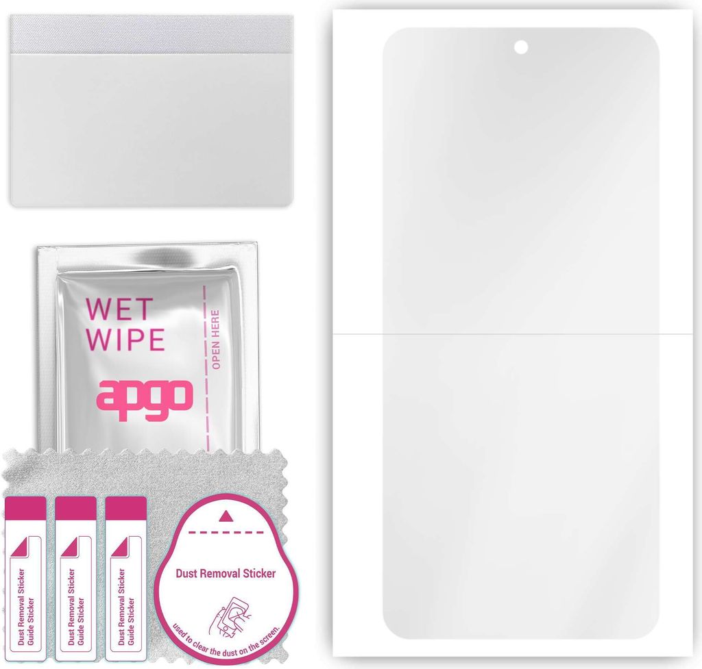 apgo Hydrogel Schutzfolie, Klar, kompatibel mit Honor X40 GT, flexibele Displayschutzfolie, Folie mit Positionierhilfe, kratzfest, einfache Montage