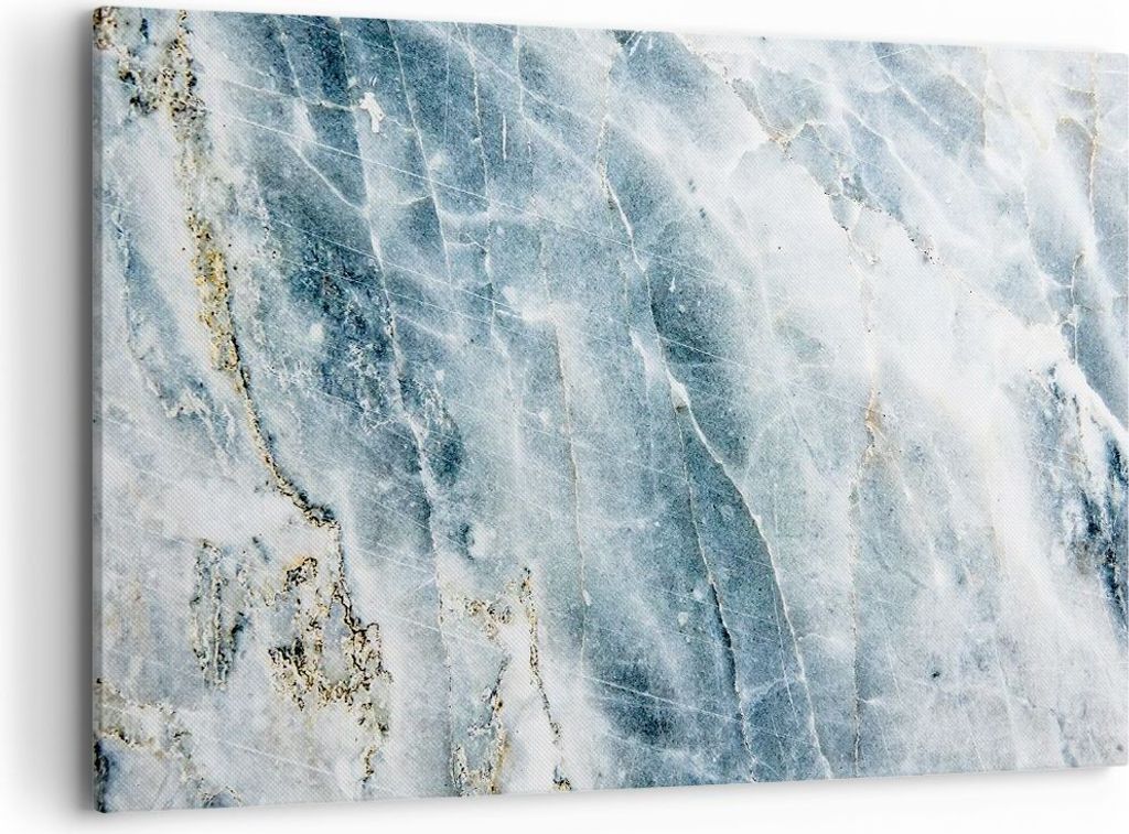 Bild auf Leinwand - Leinwandbild - Einteilig - Nachahmung Stein Marmor - 120x80cm - Wand Bild - Wanddeko - Wandbilder - Leinwanddruck - Bilder - Wa...