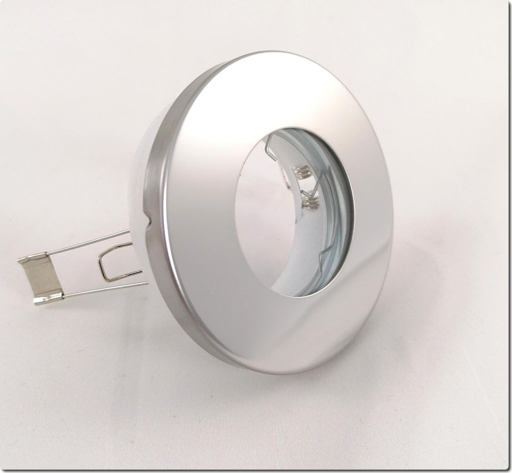 IP65 Einbaustrahler Chrom rund