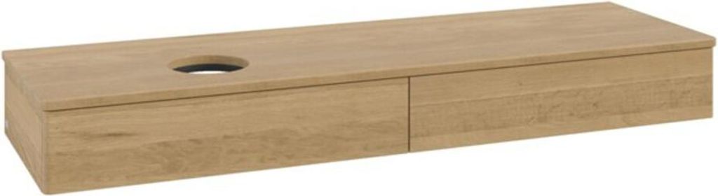 V&B Waschtischunterschrank ohne Frontstruktur -Beleuchtung Antao 160x50cm, WBP-farbe honey oak, honey oak