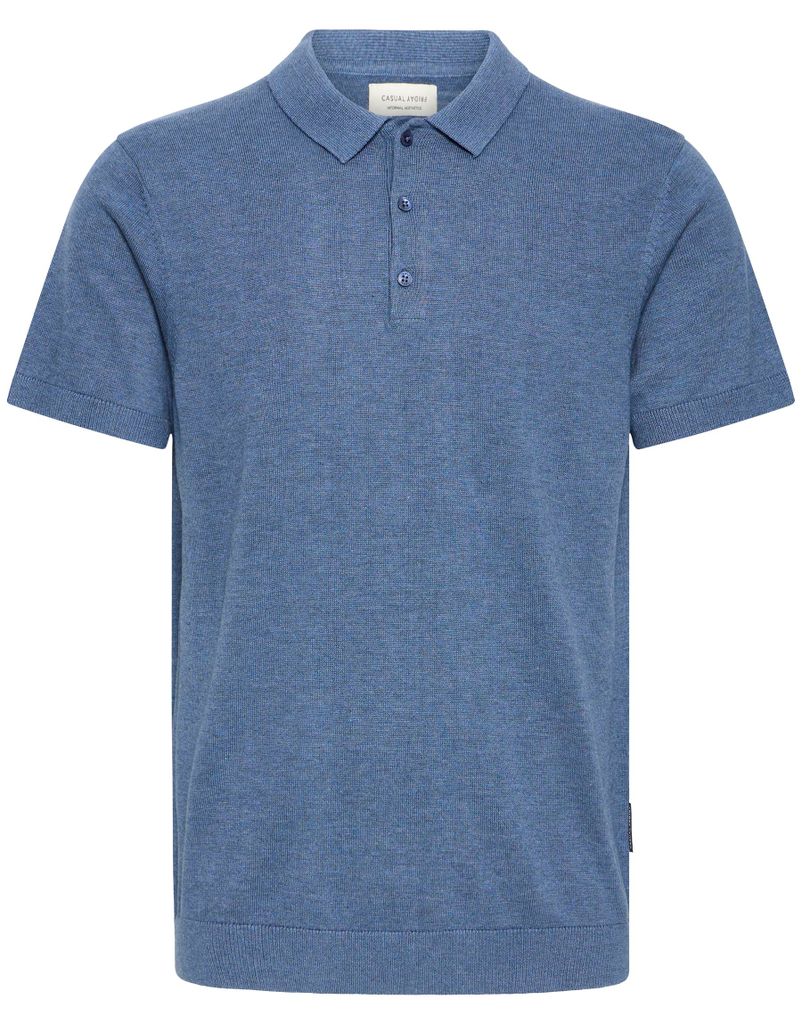 CASUAL FRIDAY Poloshirt Kurzarm Knopfleiste Unifarben Klassischer Stil Größe: S