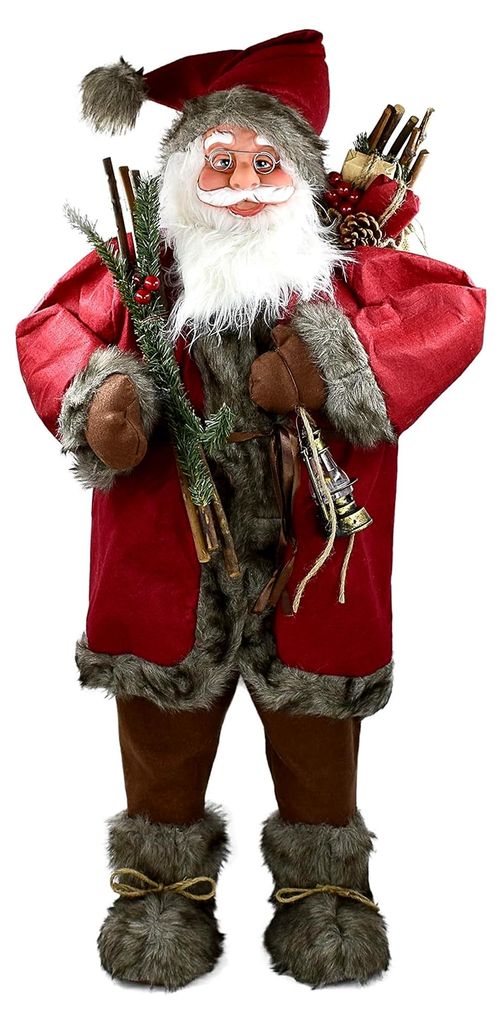 Weihnachtsmann Figur 70cm für die Weihnachtsdekoration