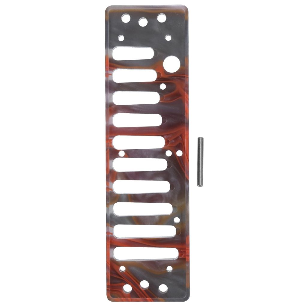 Mundharmonika-Kamm, 10 Löcher, Acryl, Musikinstrumentenzubehör, passend für HOHNER SP20, Bernstein