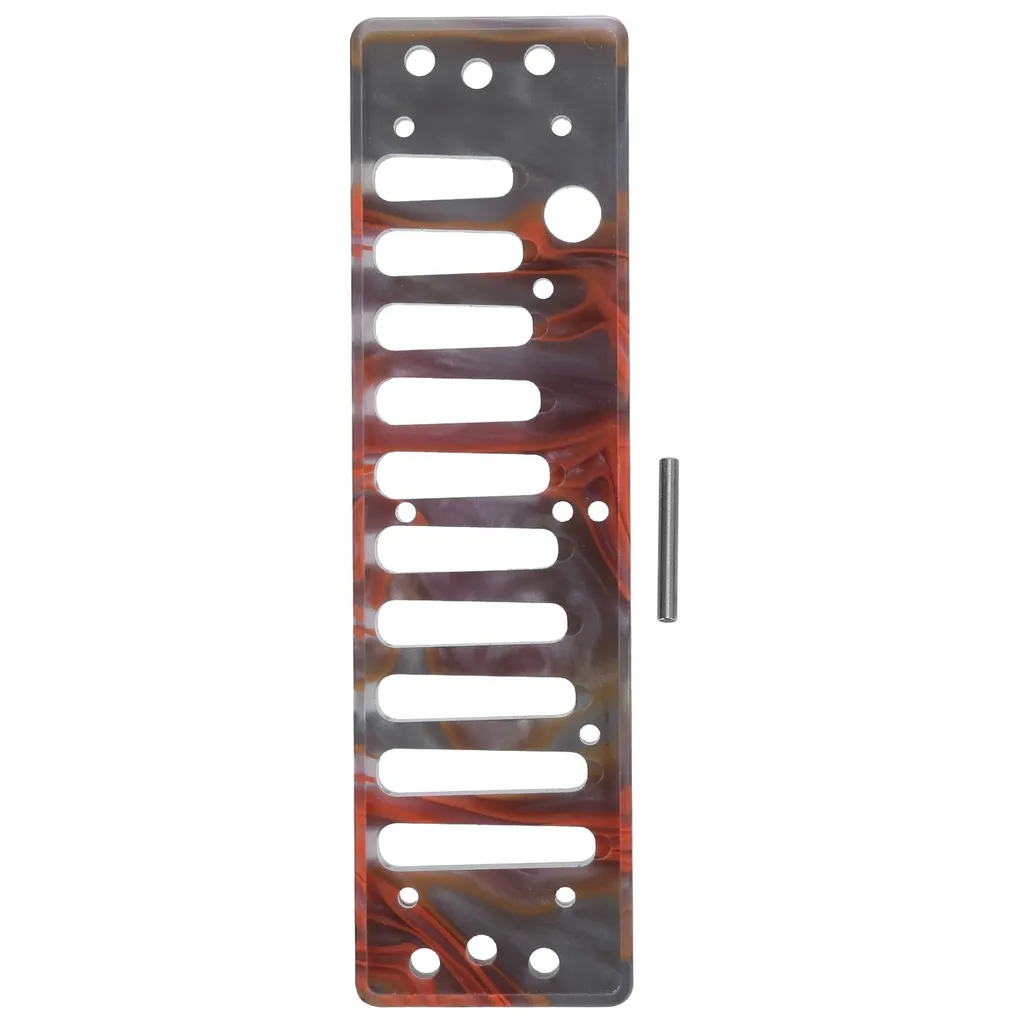 Peigne Acrylique Ambré Haute Densité pour Harmonica 10 Trous Type Hohner