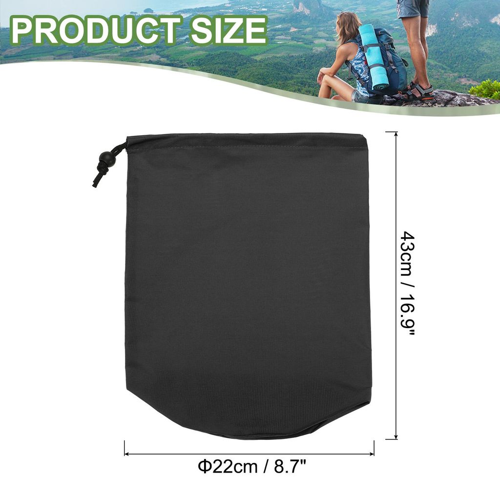 Kordelzugbeutel 22x43cm Stuff Sack, Wasserdichter Outdoor-Aufbewahrungssack Tragbarer Zugverschluss-Staubschutzbeutel Leichter Schlafsack fš¹r Wa...
