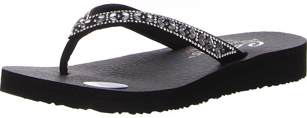 Skechers Zehentrenner schwarz in Gr. 40 Produktbild 