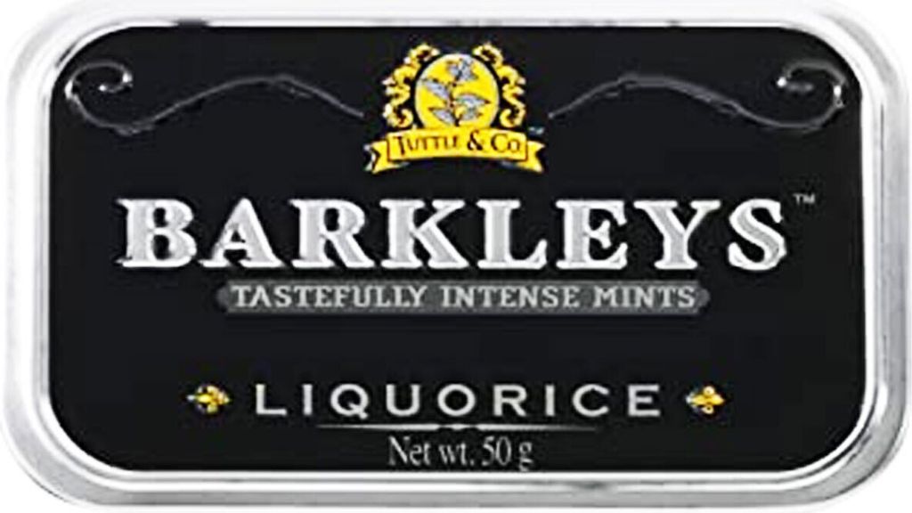 Barkleys Liquorice Pastillen Lakritz in einer Metalldose 50g 6er Pack