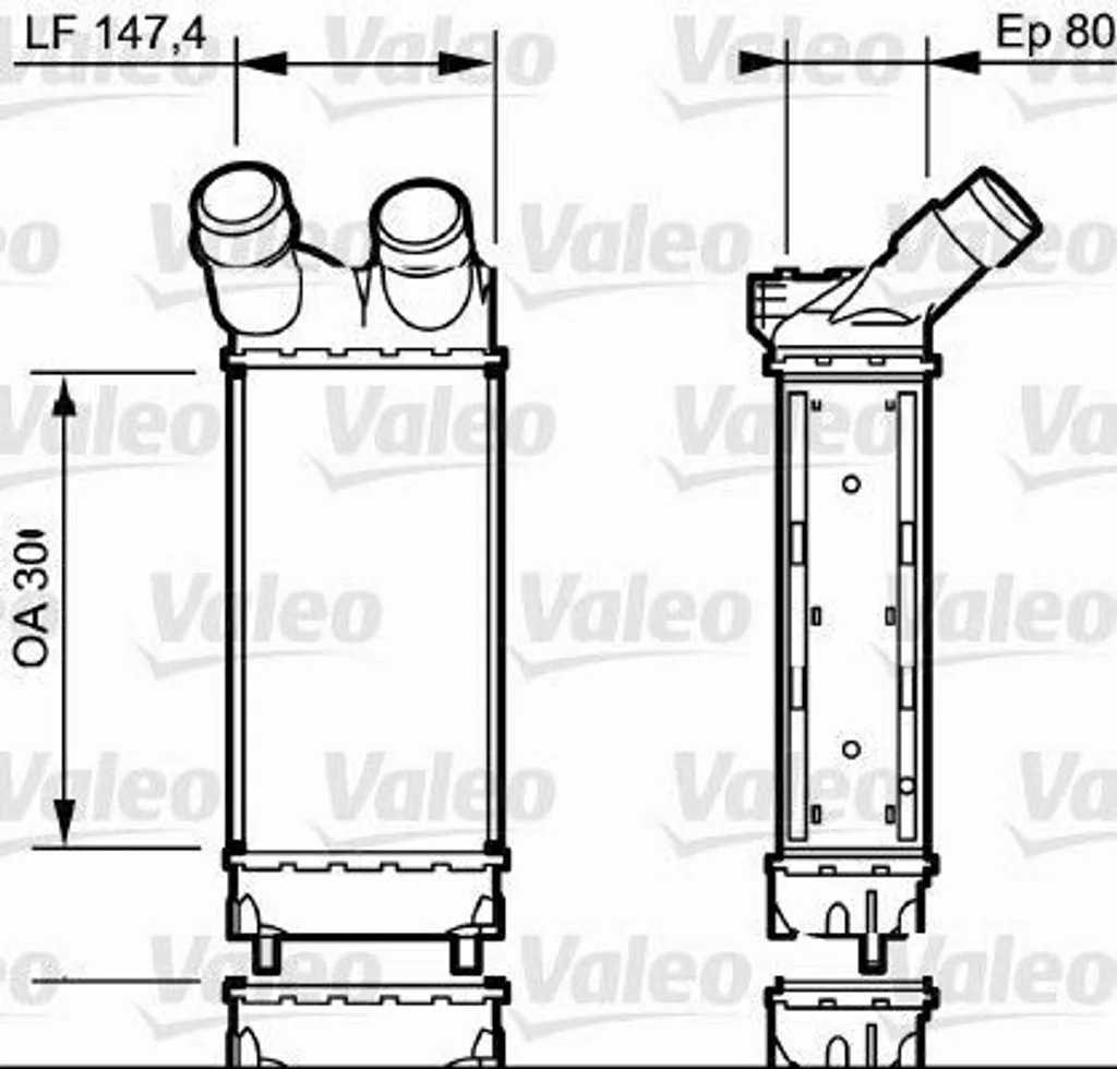Intercooler Valeo 818866 Robuste et Performant - Référence OE 0384 L9